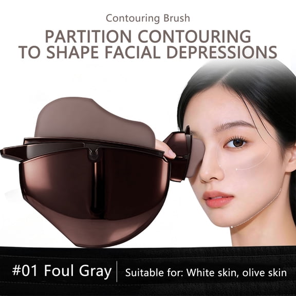 Wave Contour Face Wand,Facial Contouring Protection Waterproof Make up Stick,Ergonomic Facial Makeup Brush for Sculpting,Makeup To Color Contouring Wand