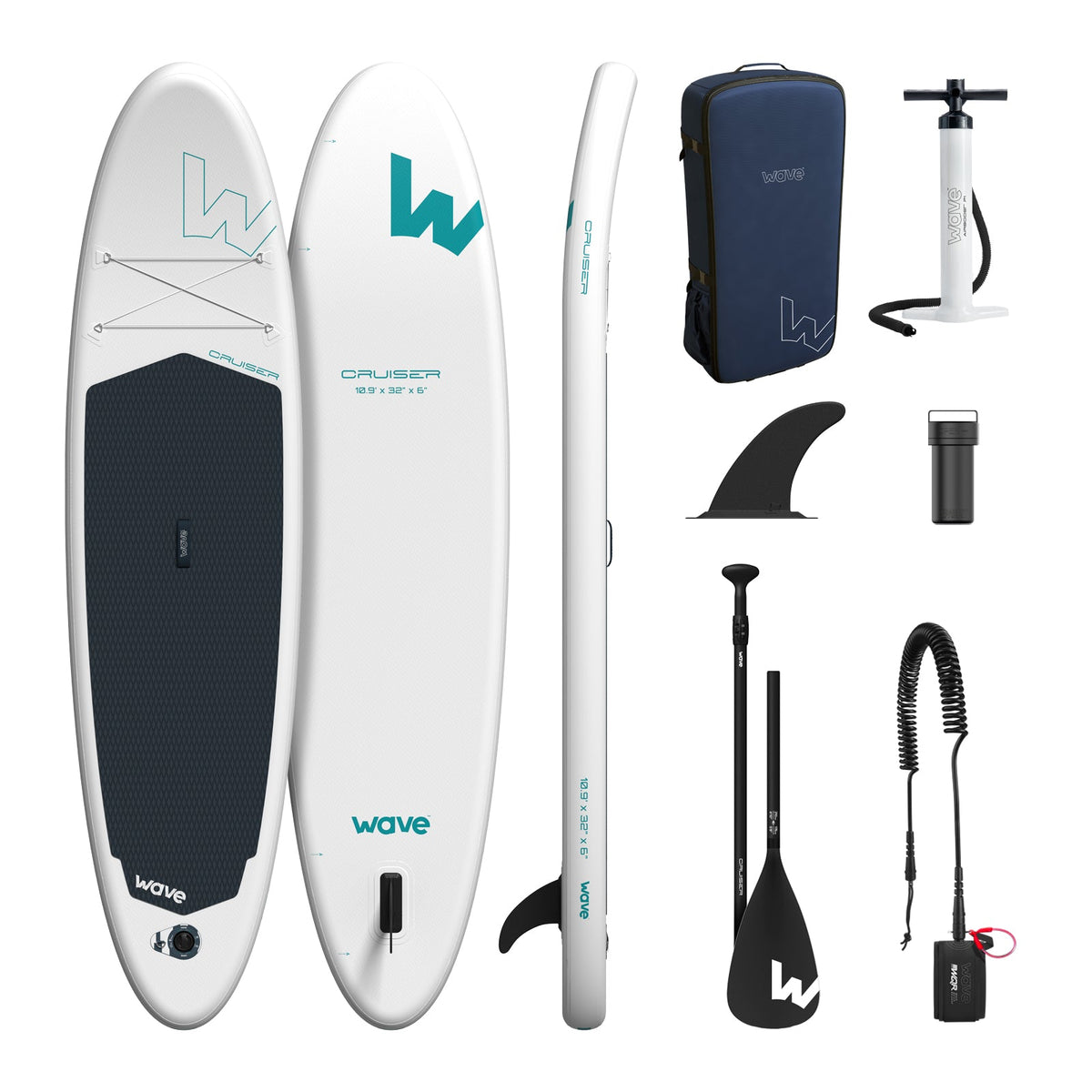 Wave Cruiser 2.0 Premium 10'9ft Inflatable Stand Up Paddle Board