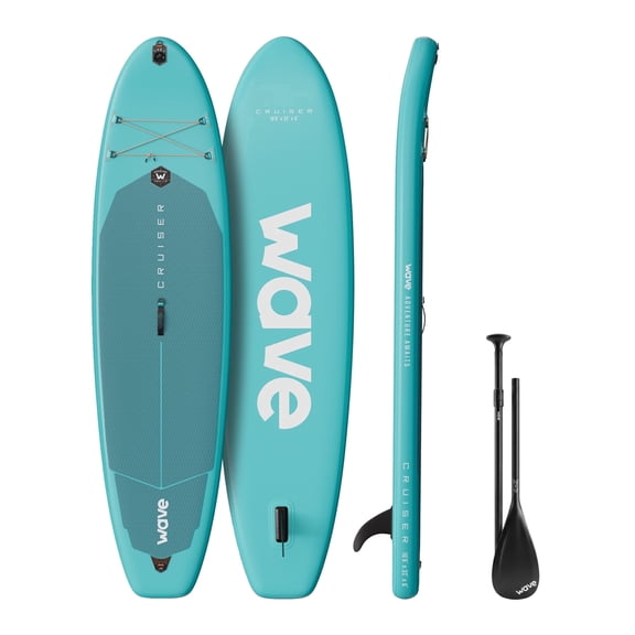 Wave Cruiser 3.0 Inflatable Stand Up Paddle Board | 10'9" Complete SUP Kit | Ice Blue