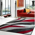 thumbnail image 1 of Wave Design Shag  Area Rug, 1 of 3