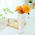 thumbnail image 1 of Wave Design Vase, Plastic Sculpture Vase, Shatterproof Flower Vase, Contemporary Home Decor, Unique Centerpiece, 8x3 Inch Art Piece, Modern Living Room Decor, Durable Table Vase, Gift Idea, 1 of 5