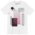 thumbnail image 1 of Wave Different Symbol With Circle lines Eclipse Abstract Design Men's T-Shirt, 1 of 4