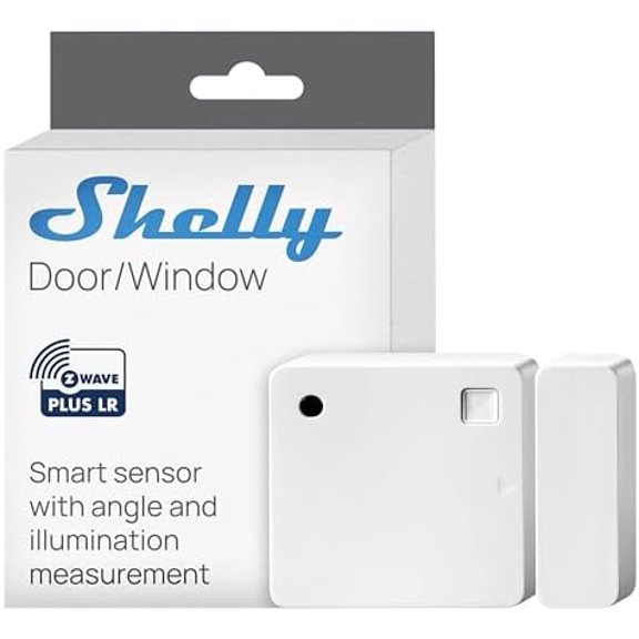Wave Door/Window White, Z-Wave Long Range Operated Sensor, Home Automation, Compatible with Alexa, Google Home, SmartThings & Home Assistant, Bulletproof Security, Lux & Tilt Angle Measurement