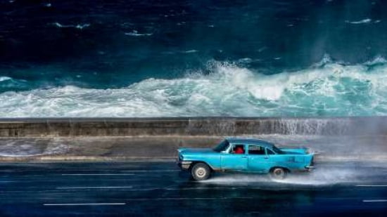 Wave Driver Canvas Art - Alper (12 x 18)