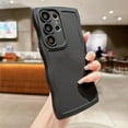 thumbnail image 1 of Wave Frame Case for Samsung Galaxy S22 Ultra 5G Phone Case,Cute Wave Frame Slim Fit Shockproof Phone Bumper Cover Soft Pretty Curly Wavy Case Anti-Scratch TPU Case for Girl and Women - Black, 1 of 14