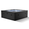 thumbnail image 1 of WAVE Garda 4-Person Square Eco-Foam Hot Tub with Wi-Fi Heater, 70 Jets, Charcoal Black, 1 of 6