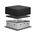 thumbnail image 1 of Wave Garda 4-Person Square Eco Foam Hot Tub, EnergySave Bundle | 70-Jet Spa | Graphite Gray, 1 of 7