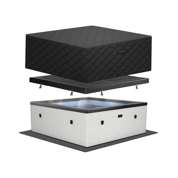 Wave Garda | 4 Person Eco Foam Hot Tub | EnergySave Bundle | Pebble White