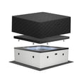 thumbnail image 1 of WAVE Garda 6-Person Square Eco-Foam Hot Tub Bundle with Cover & Mat, 90 Jets, Pebble White, 1 of 7