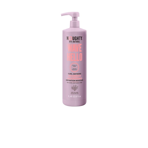 Noughty Wave Hello Curl-Defining Shampoo for Wavy & Curly Hair, 1L