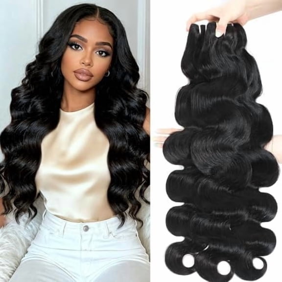 Wave Human Hair 16 18 20 Inch 14A Brazilian Hair Wave 3 Unprocessed Virgin Hair Sew In Double Weft Hair Extension No No Shedding Color