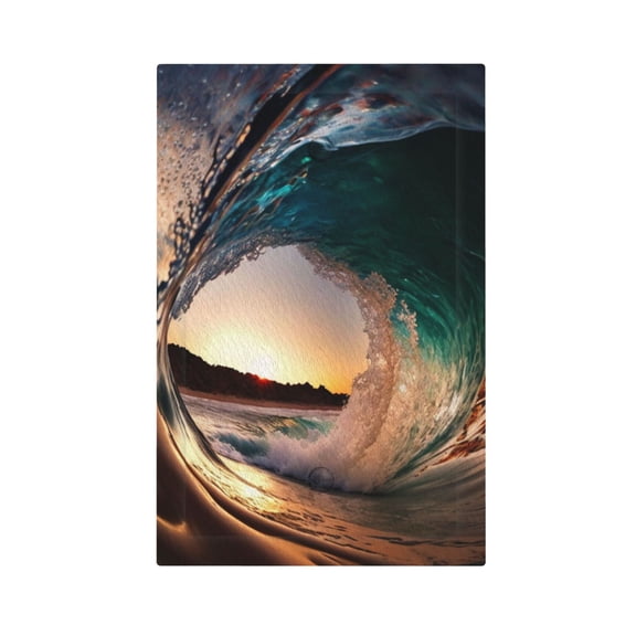 Wave Inside Hollow Morning Surf Light Switch Cover Decorator No Device Blank Wall Plate 1-Gang Receptacle Outlet Decor
