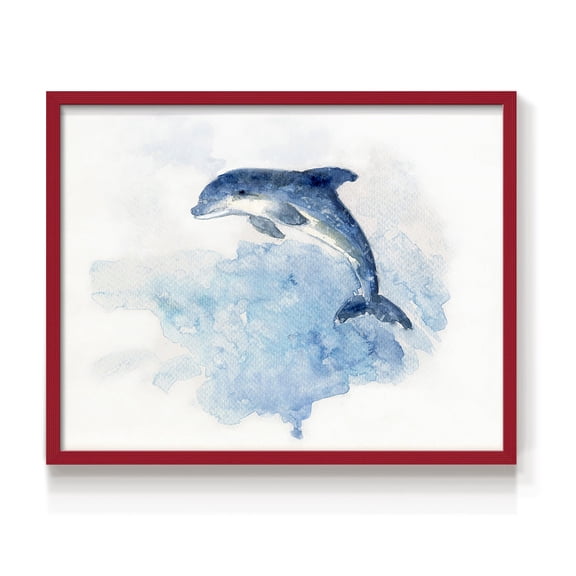 Wave Jumping by Sally Swatland - Restickable Framed Giclée Print