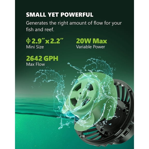 Wave Maker for Aquarium - 24V 20W 2642 GPH (10000 L/H) Powerhead