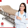 thumbnail image 1 of Wave Medical Premium Alternating Pressure Pad System - Mattress Pad with Ultra Quiet Pump System - Pressure Sore Relief, Ulcer Bed Sore Prevention, Fits Standard Hospital Bed for Bedridden P, 1 of 7