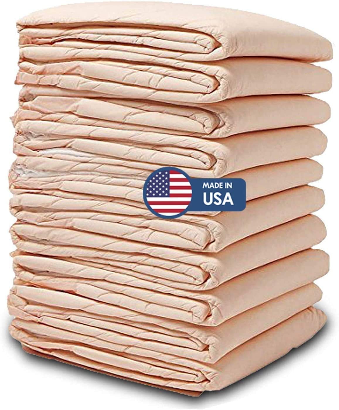 Wave Medical Products Ultra Heavy Absorbency Disposable Incontinence Underpads, 30" x 36" Quilted Fluff and Polymer Disposable Underpads, 25 per Case, Great Protection as Bed Pads Made in The USA