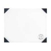 Wave NWA00340 6.75 x 8.4 in. Posh Table Top Glass Artist Palette, Gray - Grade 9 Plus