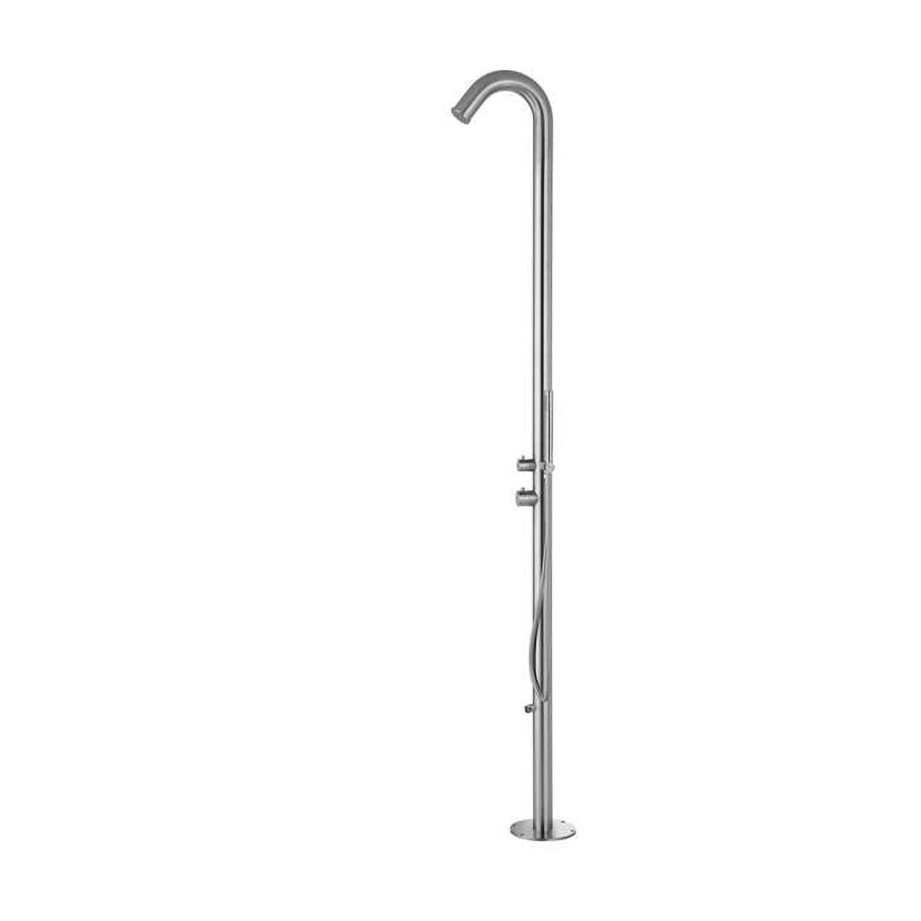 PULSE ShowerSpas Wave 1-Spray Brushed Stainless Steel Outdoor Shower Faucet System