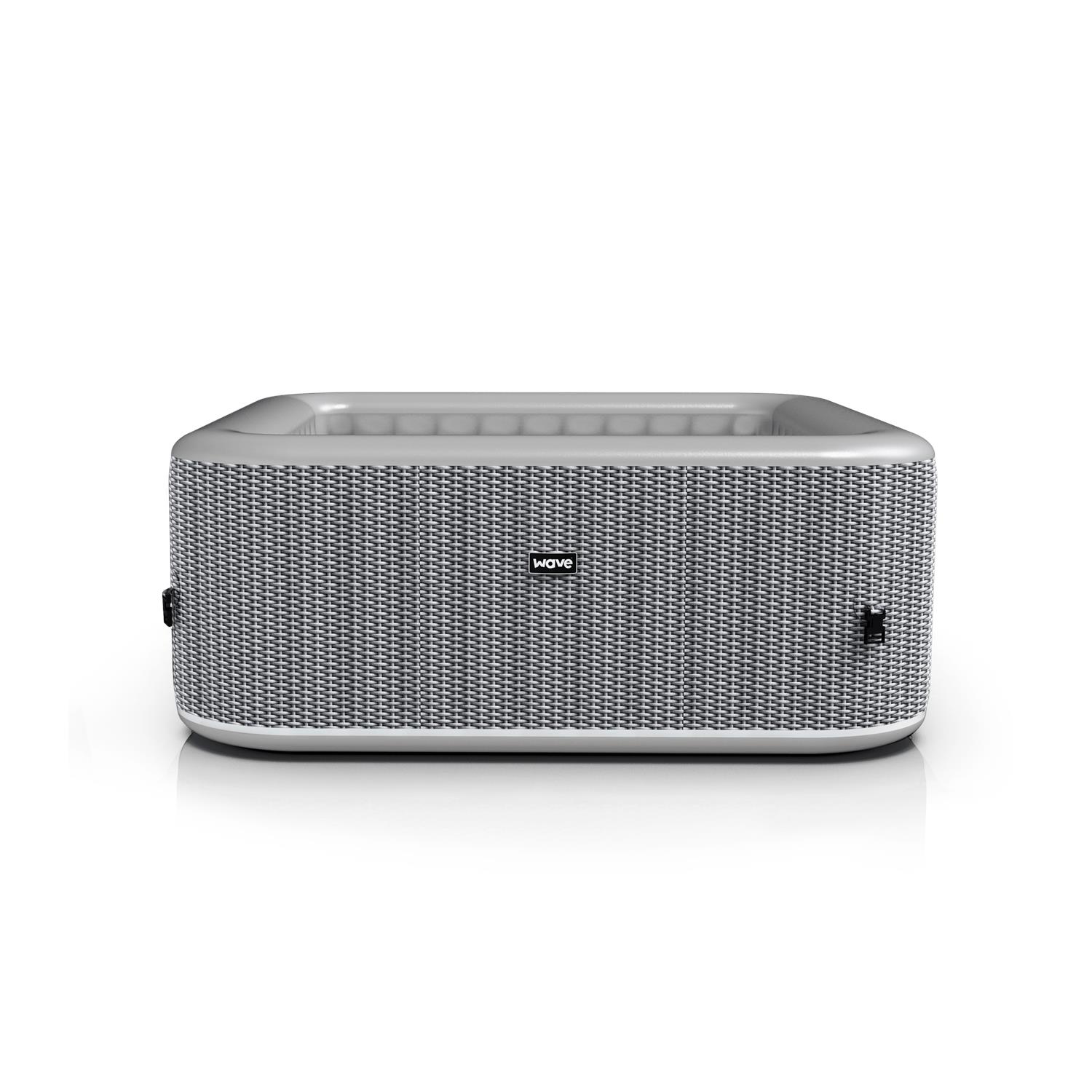 Wave Pacific 4 Person Square Inflatable Hot Tub, 95 Massaging Air Jets