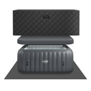 Wave Pacific | 6-Person Inflatable Hot Tub | EnergySave Bundle | Dark Gray