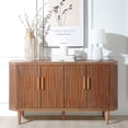 thumbnail image 1 of Wave-Pattern 4-Door Cabinet / Enhance Room Appeal with Storage, 1 of 7