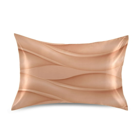 Wave Pattern Design Satin Pillowcase 20''x26'' Double-Sided Print Soft Wrinkle Resistant