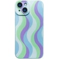 thumbnail image 1 of Wave Pattern Small Fresh Beaded Chain Phone Case with or without Beaded Chain, Multiple Styles for iPhone 15 14 13 12 11 Pro Max Plus X XS XR 7 8 Phone Cases (A10,iPhone 14), 1 of 8