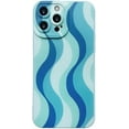 thumbnail image 1 of Wave Pattern Small Fresh Beaded Chain Phone Case with or without Beaded Chain, Multiple Styles for iPhone 15 14 13 12 11 Pro Max Plus X XS XR 7 8 Phone Cases (A9,iPhone 15 Pro Max), 1 of 8