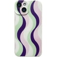 thumbnail image 1 of Wave Pattern Small Fresh Beaded Chain Phone Case with or without Beaded Chain, Multiple Styles for iPhone 15 14 13 12 11 Pro Max Plus X XS XR 7 8 Phone Cases (A11,iPhone 13 Pro), 1 of 8