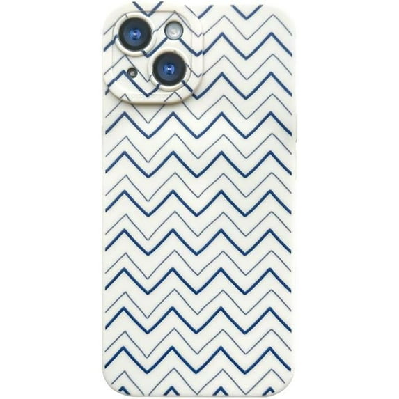 Wave Pattern Small Fresh Beaded Chain Phone Case with or without Beaded Chain, Multiple Styles for iPhone 15 14 13 12 11 Pro Max Plus X XS XR 7 8 Phone Cases (A13,iPhone 15 Pro)