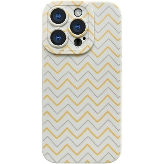 Wave Pattern Small Fresh Beaded Chain Phone Case with or without Beaded Chain, Multiple Styles for iPhone 15 14 13 12 11 Pro Max Plus X XS XR 7 8 Phone Cases (A14,iPhone 15)