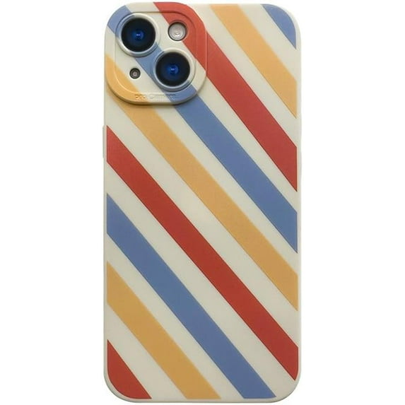 Wave Pattern Small Fresh Beaded Chain Phone Case with or without Beaded Chain, Multiple Styles for iPhone 15 14 13 12 11 Pro Max Plus X XS XR 7 8 Phone Cases (A15,iPhone 7/8)