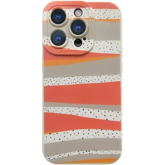 Wave Pattern Small Fresh Beaded Chain Phone Case with or without Beaded Chain, Multiple Styles for iPhone 15 14 13 12 11 Pro Max Plus X XS XR 7 8 Phone Cases (A16,iPhone 15 Pro Max)
