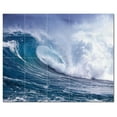 thumbnail image 1 of Wave Photo Ceramic Tile Mural Kitchen Backsplash Bathroom Shower 406292-S54, 1 of 3