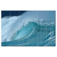 thumbnail image 1 of Wave Picture Ceramic Tile Mural Kitchen Backsplash Bathroom Shower 406317-L64, 1 of 3