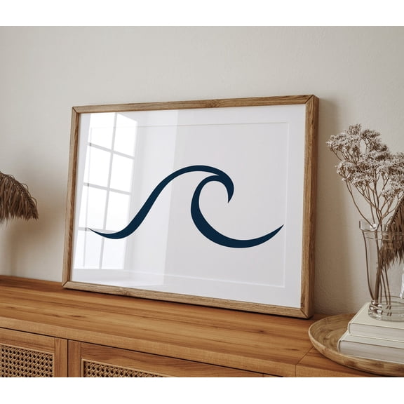 Wave Poster, Beachy Poster Wall Art, Coastal Art, Ocean Wave Art, Wave Poster Wall Art, Horizontal Poster, Boho Beach Poster, Beach House Art,, Size 16x24 UNFFRAMED F03.1.7l3498