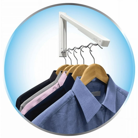 Wave Rack Retractable Clothes Hanger - Space Saver, Easily Folds Away