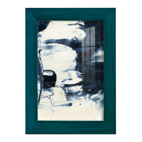 Wave Rider II -Framed Print w/glass-Ocean Blue