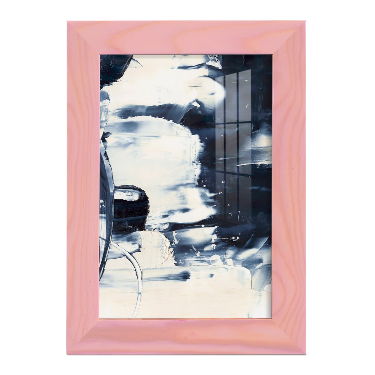 Wave Rider II -Framed Print w/glass-Sunset Pink