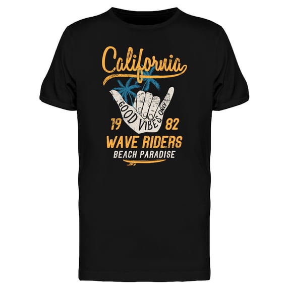 Wave Riders California 1982 T-Shirt Men -Image by Shutterstock, Male 3X-Large