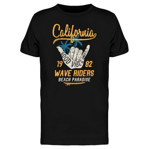 Wave Riders California 1982 T-Shirt Men -Image by Shutterstock, Male 3X-Large