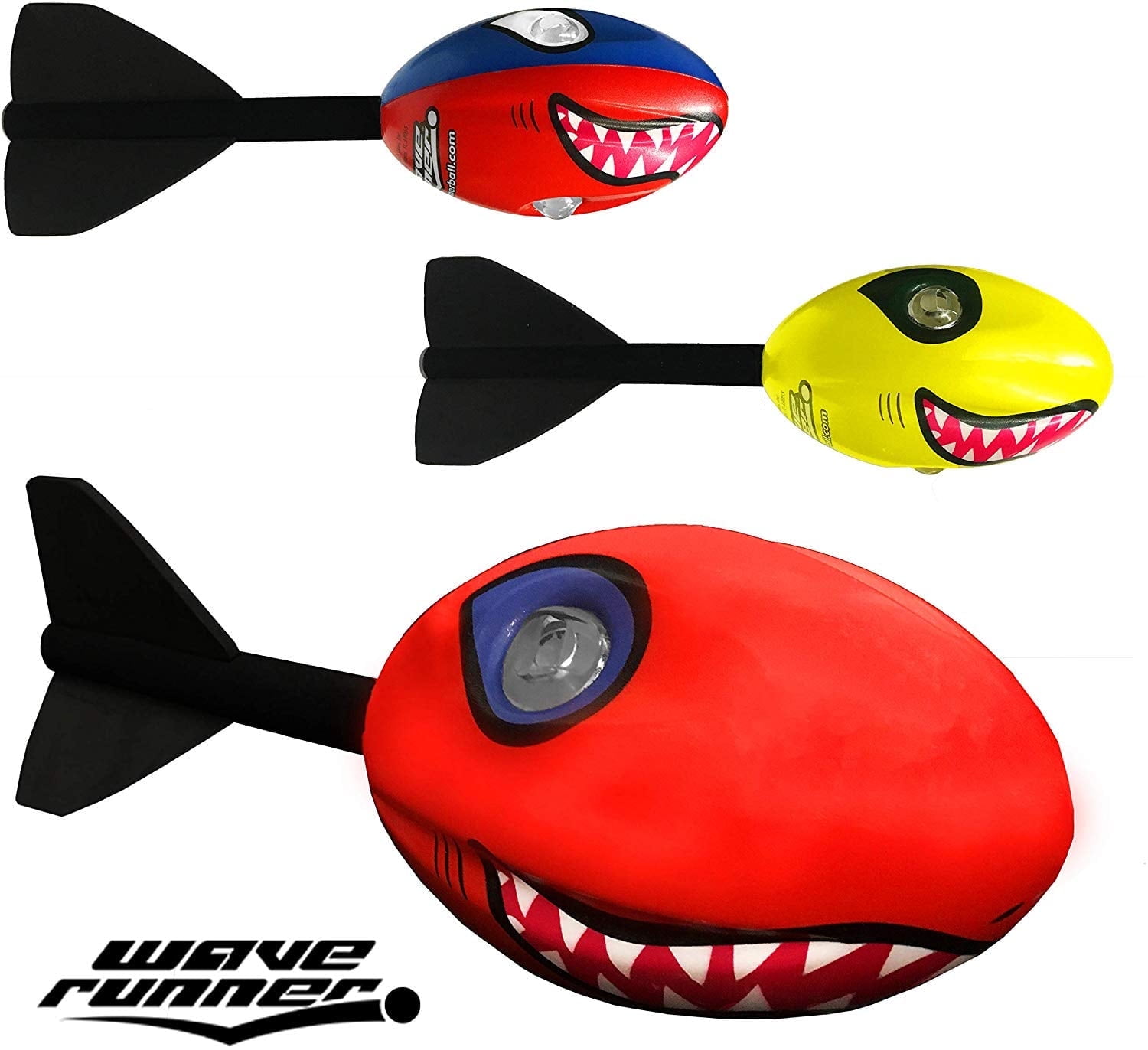 Wave Runner Bundle Shark Whistler Football With Tail ALL COLOR PACK Now With Vortex Technology! Great Wholesaler Bulk Retailers (All Colors)