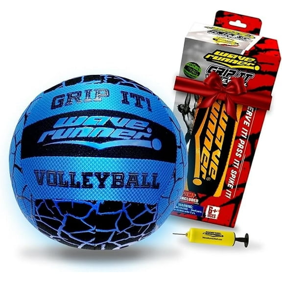 Wave Runner Grip It Volleyball - 8-Inch All Weather With Sure-Grip Technology