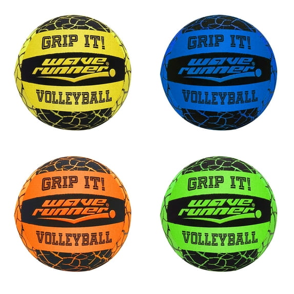 Wave Runner Grip It Volleyball- 8-Inch All Weather Volleyball With Sure-Grip Technology | Perfect Ball for Indoor & Outdoor Play!