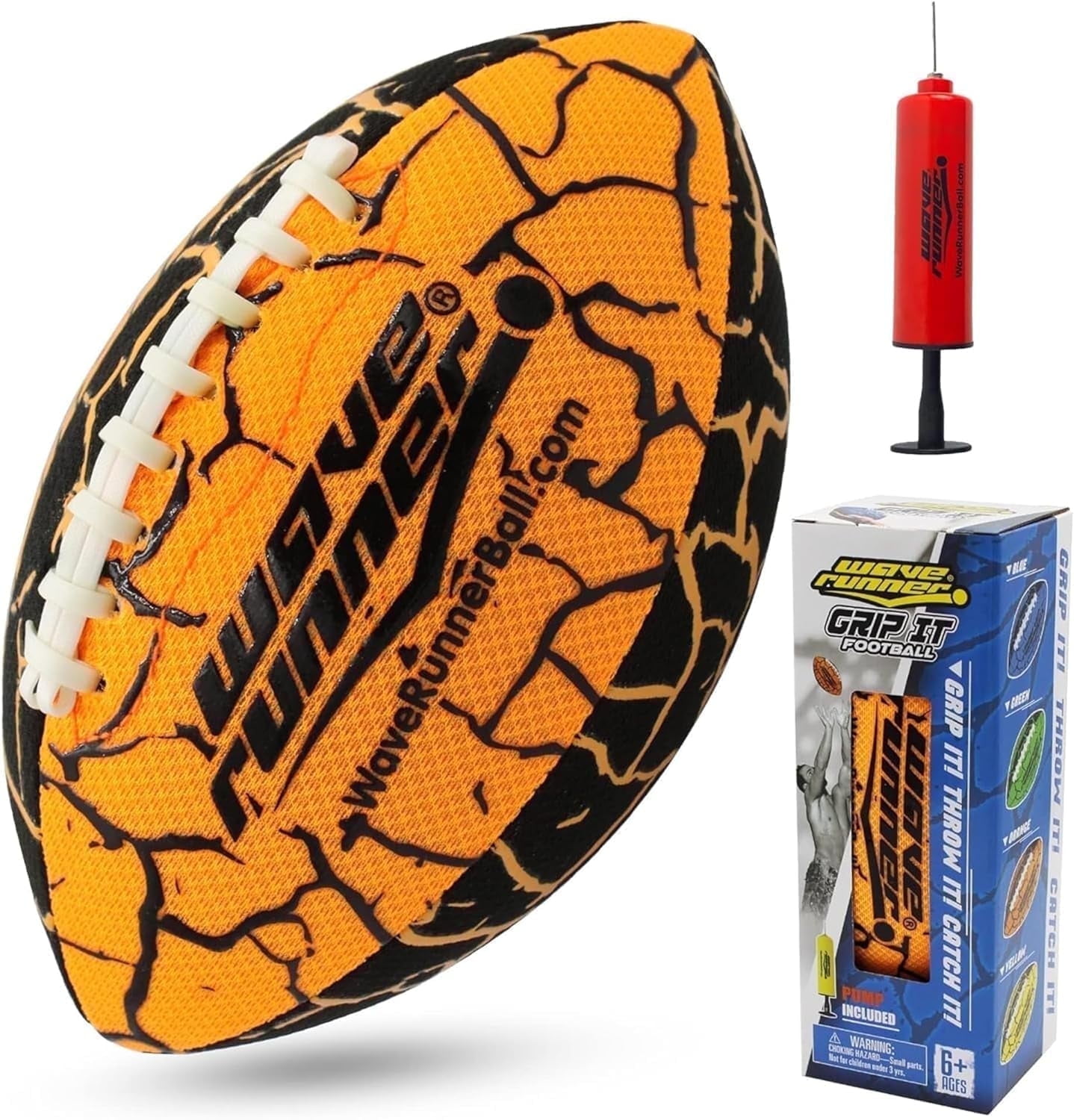 Wave Runner Grip It Waterproof Football, 9.25 In. with Sure-Grip Technology