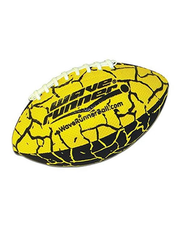 Wave Runner Grip It Waterproof Football- Size 9.25 In. with Sure-Grip Technology, Let's Play Football in the Water! Deflated With Pump (Random Color)