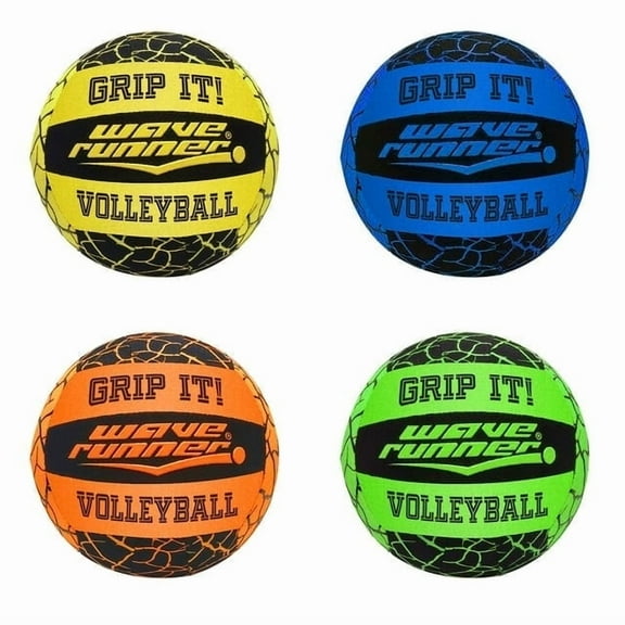 Wave Runner Waterproof Volleyball with Sure Grip Technology for Pool, Lake, and River