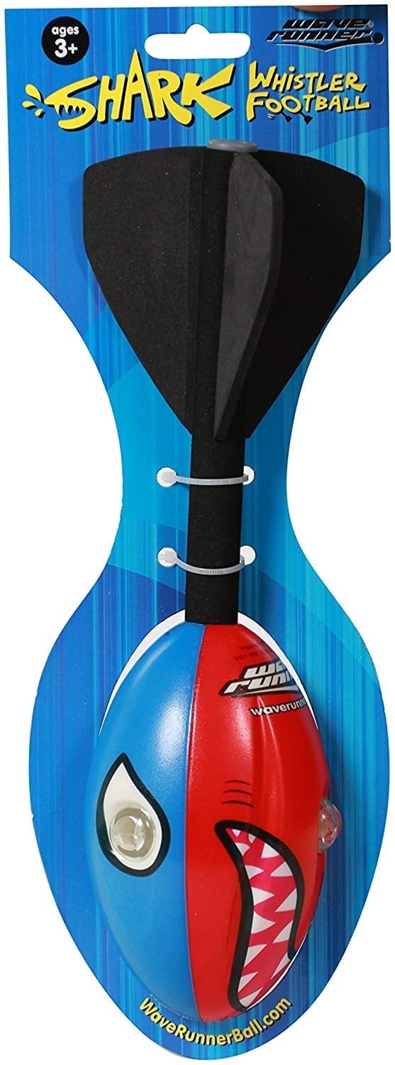 Wave Runner Shark Whistler Football With Tail, Now With Vortex Technology, Foam, Shark Theme