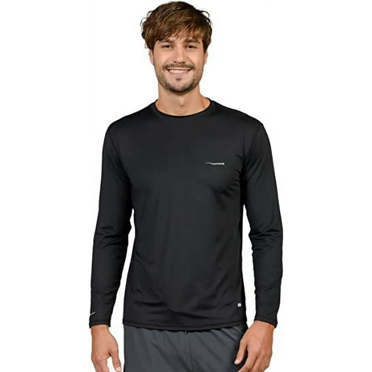 Wave Runner Swim Shirts for Men Uv Sun Protective Rash Guard Workout Shirts  Quick Dry Outdoor Shirt for Fishing, Running