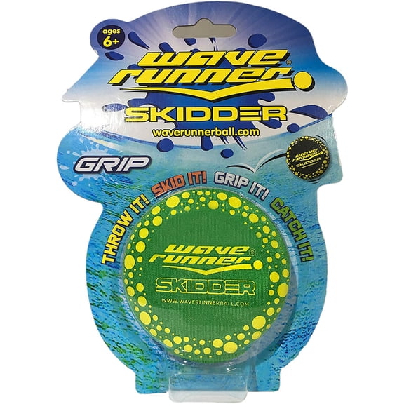Wave Runner Water Skipping Disc for Pool / Beach / Park Mini Frisbee (GREEN)
